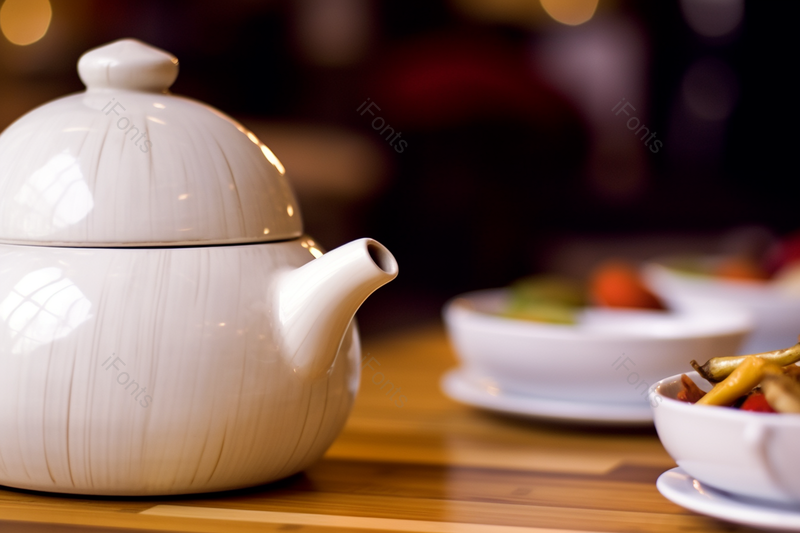 白色挑线茶壶广东人的早茶,高清,摄影图,摄影图片,图片大全,摄影图免费下载